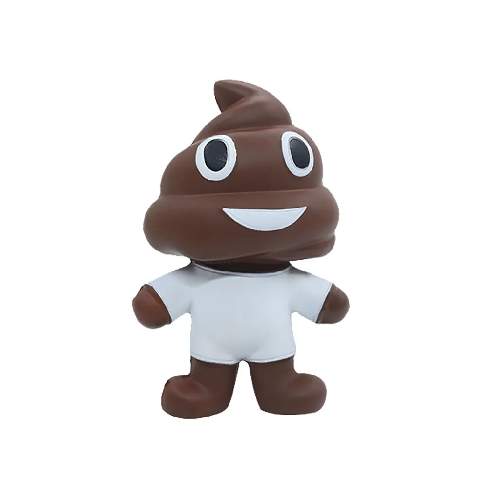 

Squishy Cartoon Fun Crazy Poo Squeeze Healing Fun Gift Anti-stress Toys Pinched Blue/Pink Toys for Kids Adults 5.15