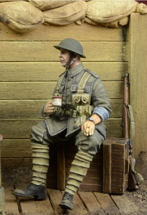 1/35 фигурки из смолы, модель, наборы WWI, британская пехота, 1 фигурка, Неокрашенная