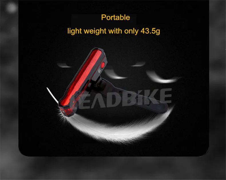 Лазерный велосипедный задний светильник Leadbike, супер яркий USB аккумулятор, перезаряжаемый водонепроницаемый велосипедный задний фонарь, Ночной светильник, аксессуары для езды