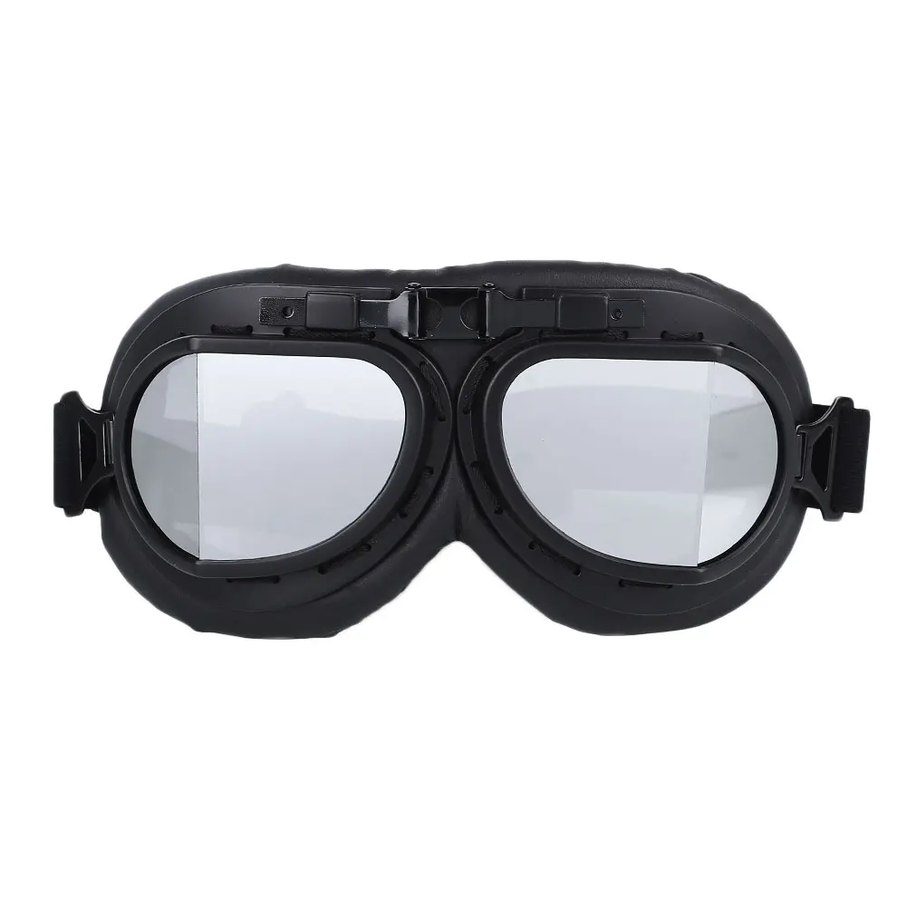 Black Motorcycles Bike Riding Goggles Eyewear Glasses Adjustable Safety
