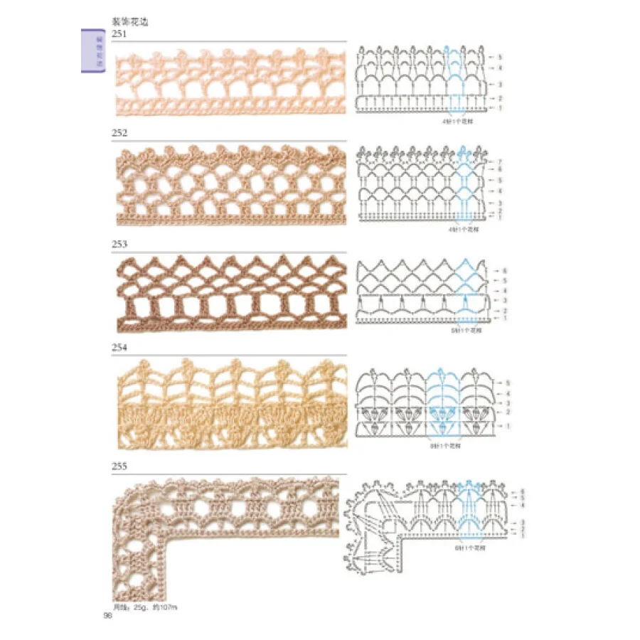 2 шт./компл. японский крючком цветок и отделкой и углу 300 различных узор свитер Вязание книгу учебник ручной учебник
