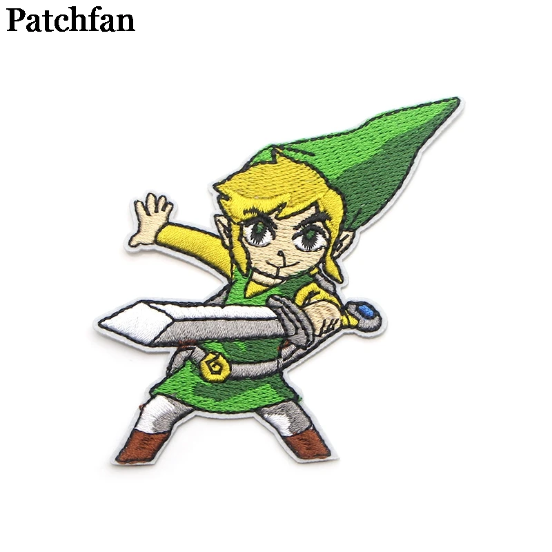 Patch link. Link and navy.