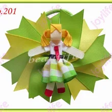 Новинка, 500 шт., 4,5 '', символ волосы луки, эластичные модные заколки для волос для девочек