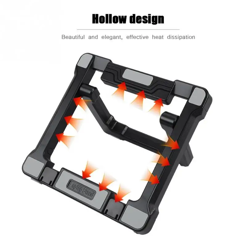 Портативная Регулируемая подставка для ноутбука, складной держатель для ноутбука, офисный стол, планшет, полый держатель для рассеивания тепла, крепление для 1"-17"