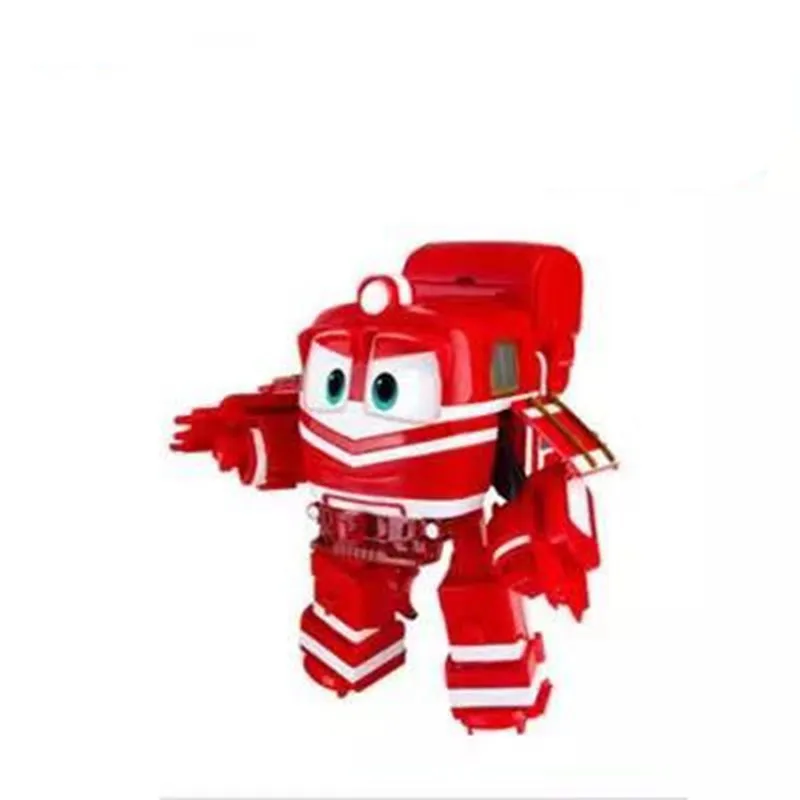 NEW 6pcs/set Robot Trains Transformation Kay Alf Dynamic Train Family Deformation Train Figures