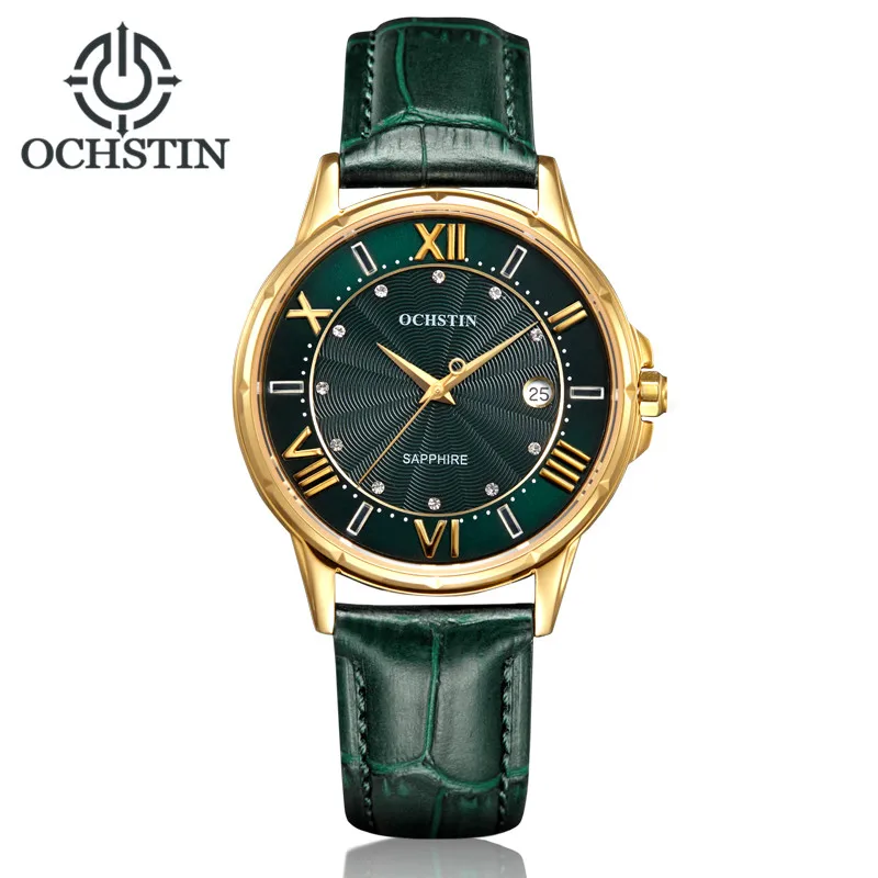 Tanie 2018 kobiet zegarki luksusowe znane marki prawdziwej skóry japonia mechanizm kwarcowy zegarek kobieta zegar z automatyczną datą Relogio Feminino