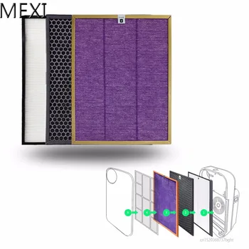 

MEXI 3Pcs/Set Air Purifier Filter Kit For Philips AC4072 AC4074 AC4083 AC4085 AC4086 Replace