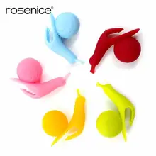 ROSENICE 5 шт. многоразовый силиконовый милый чай заварочный чай сумка с листьями в форме улитки силиконовый пакетик для чая держатель чашки Кружка