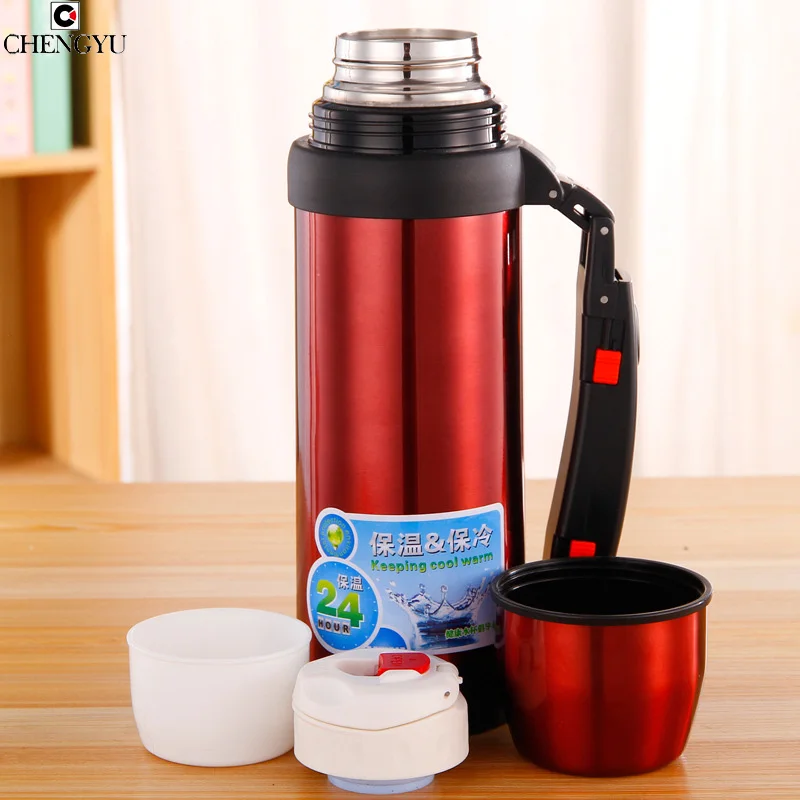 NEW Stainless Steel Drinkware Vacuum Thermos 1L for Outdoor Fun Sports Thermal Flask Coffee Beverage Water