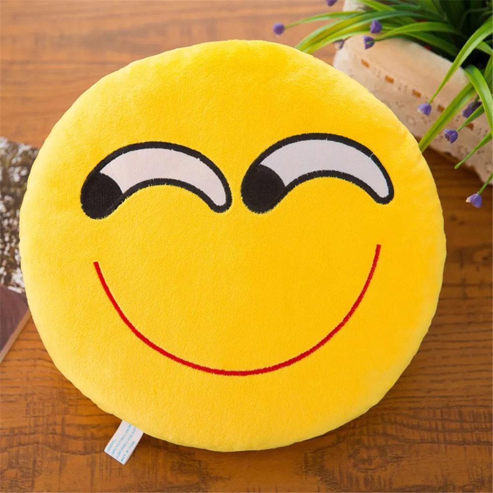 Kawaii мягкие смайлики Emoji мягкая плюшевая подушка для куклы Чехол наволочка Vogue