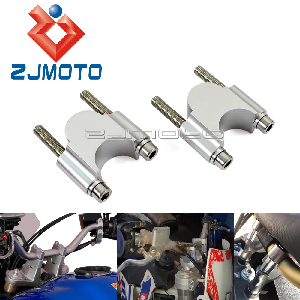 Motorcycle 1 1/8" Handlebar Risers Kit Tusk Risers For Honda Yamaha