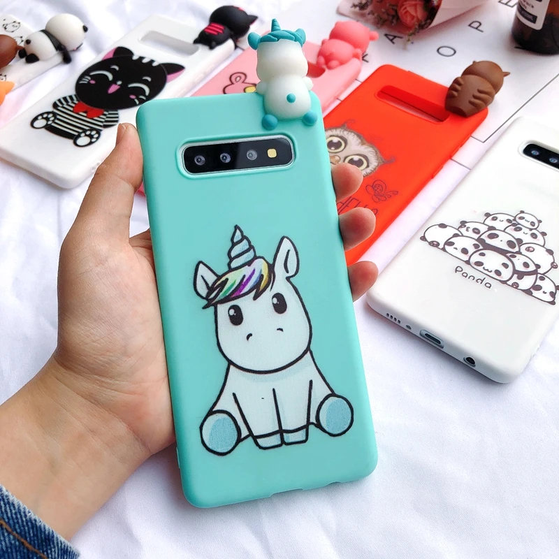 S8 S9 S10 плюс чехол Etui samsung Galaxy S10 S10E чехол 3D Kawaii силиконовый чехол для Coque samsung S8 S9 S10 плюс S7 Edge чехол - Цвет: 5