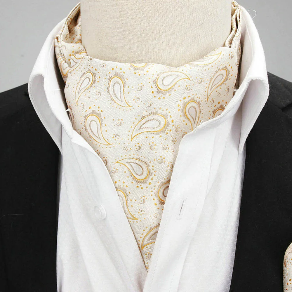 Мужские высококачественные шарфы Ascot с узором пейсли, галстуки для мужчин YFTIE0376