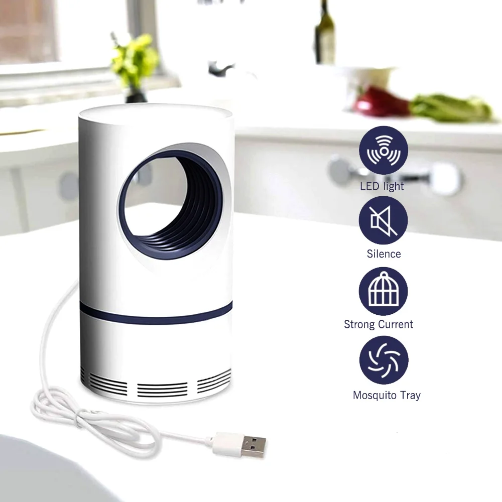  USB Mosquito Killer Lamp Ultraviolet Light Electric Mosquito Trap Safe Photocatalytic Light Fly mug