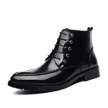 

Male Boots Spring Genuine Leather Fishing Safety Casual Work Boots #MXZ811686