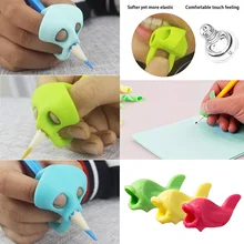 12 шт. насадка на карандаш, детский карандаш, эргономичная тренировочная детская насадка на карандаш для рукописного письма, силиконовая ручка карандаш для письма