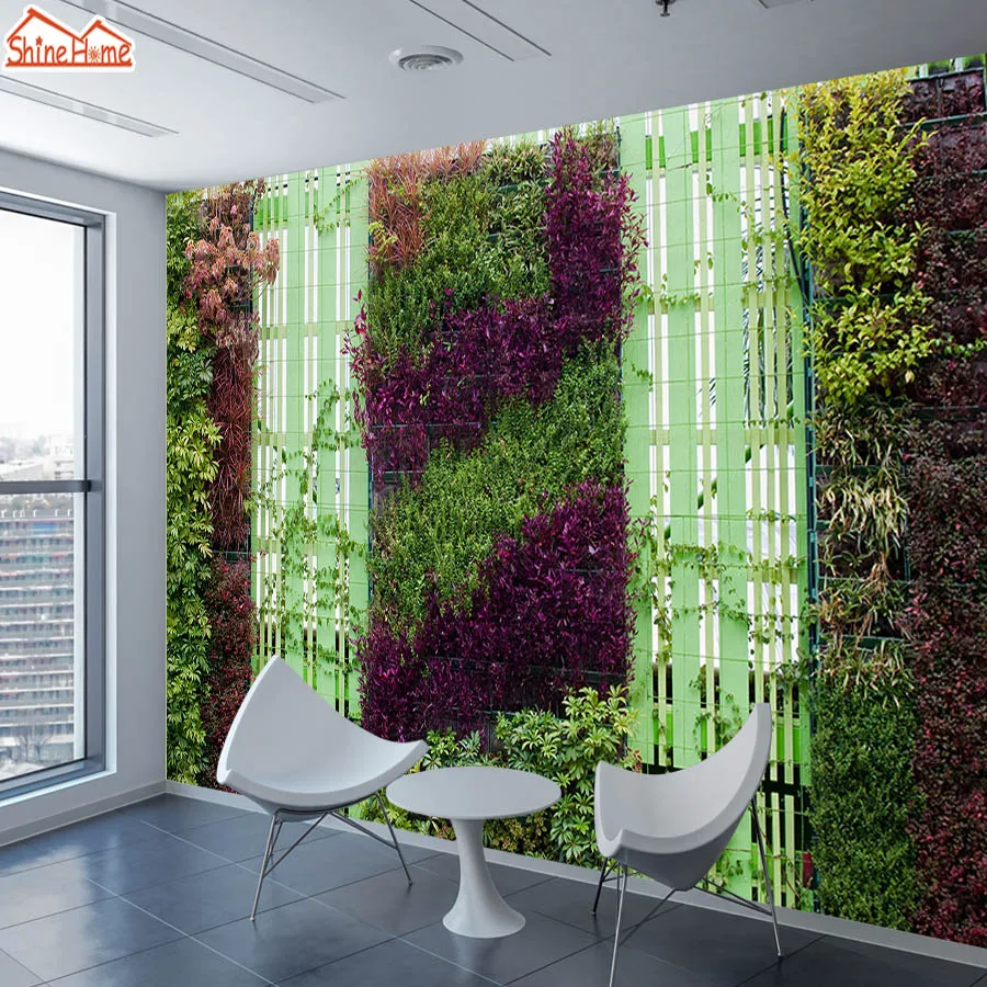 

ShineHome-3d Wall Paper Wallpaper for 3d Living Room Mural Rolls Wallpapers Wooden Fence in Garden Embossed Bedroom Background