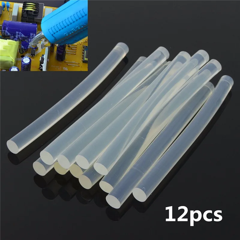 12Pcs/Set Plastic Hot Melt Glue Stick for For Plastic Wood Fabric