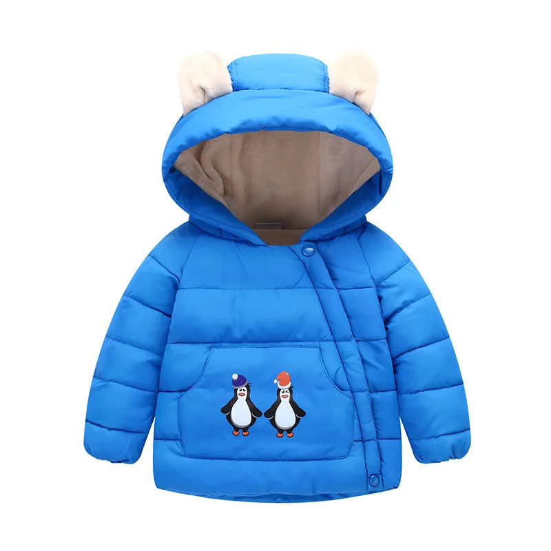 

Girls warm outerwear winter kids cute thick velvet down parkas for baby girls boy children hoodies coats clothing doorout outfit