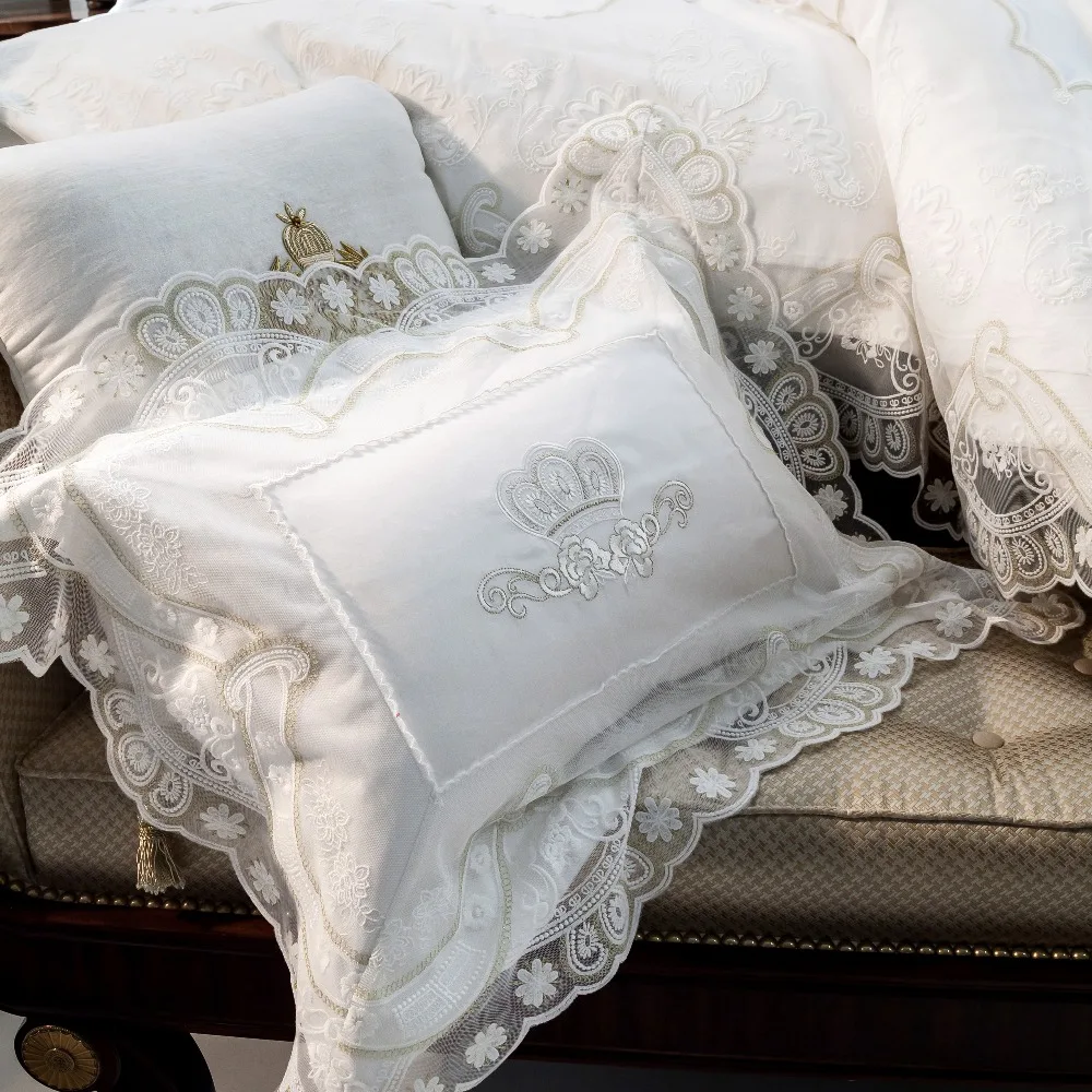 постельное белье с хлопковым кружевом. постельное с кружевами. пододеяльник с кружевом.