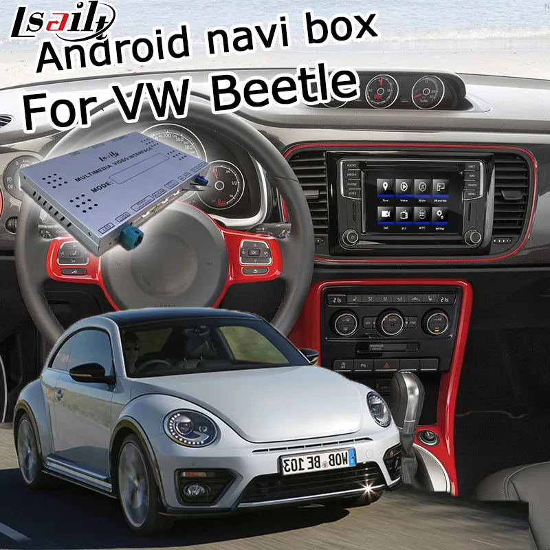 

Android GPS navigation box for Volkswagen Beetle MQB MIB MIB2 system 6.5 8 9.2" video interface box with youtube by Lsailt