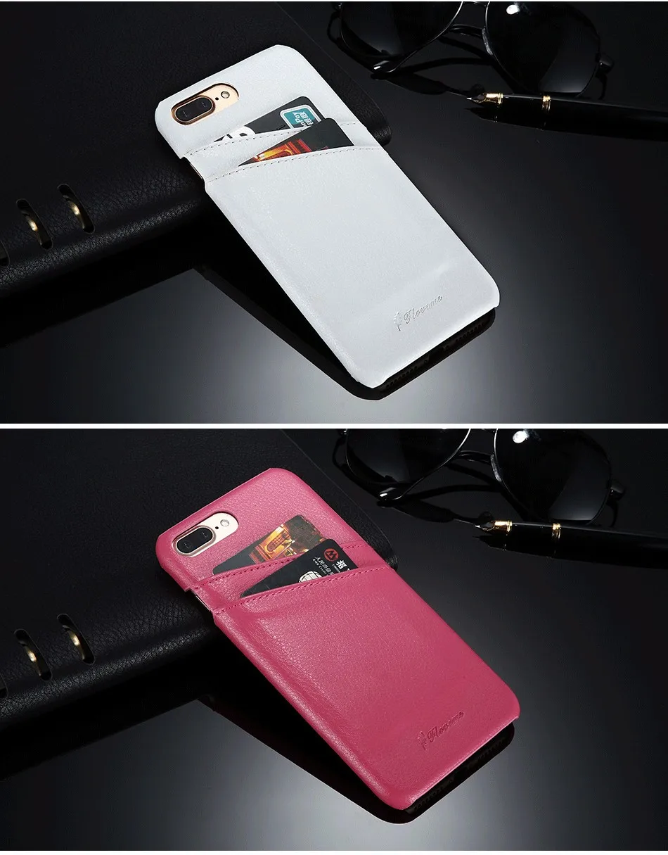 genuine leather card slot case for iPhone 6 6s Plus 7 7 Plus (18)