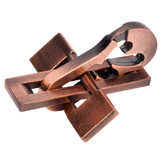 

Metal Puzzle game toy Classic zinc alloy IQ brain teaser for Young and Old