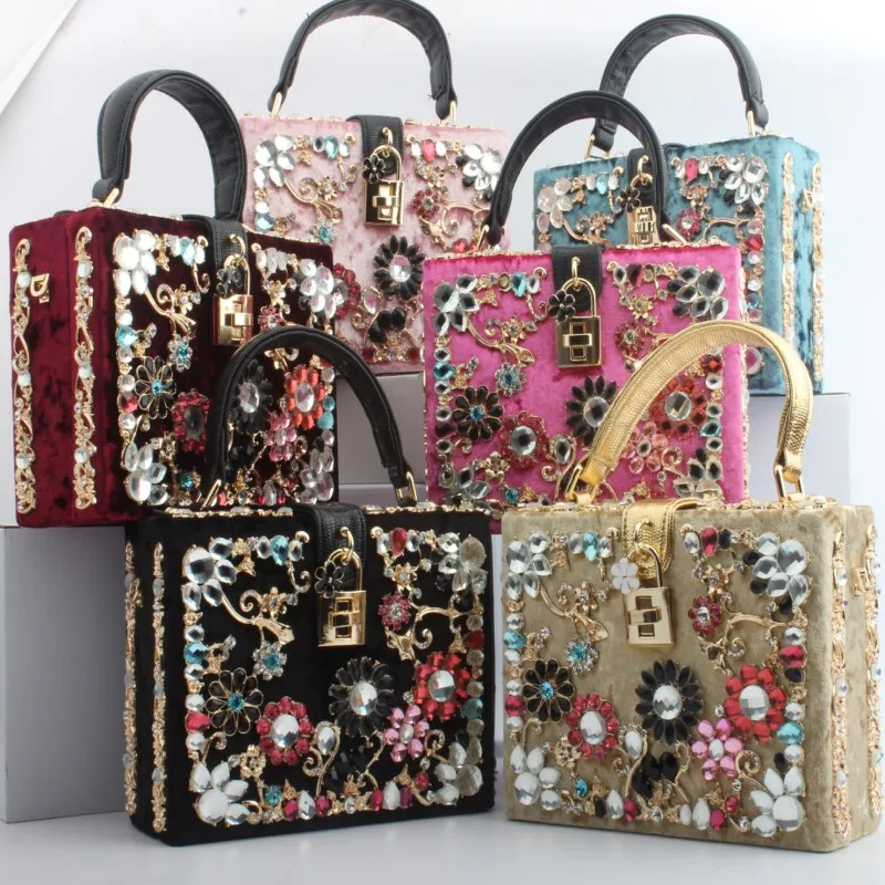 Роскошные женские сумки, дизайнерские сумки с бриллиантами и цветами, сумка на плечо для свадебного банкета, сумочка, вечерняя сумочка-клатч, Bolsa Feminina