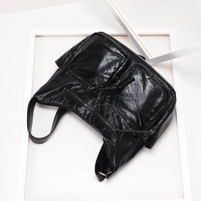  New burlie Women Messenger Bags High Quality Cross Body Luxury Bags soft washed PU Leather Female S - 32932453000