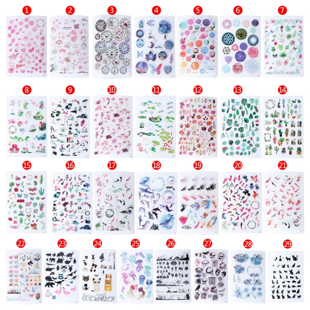 

UV Resin Epoxy Resin Crafts Materials Filler Sticker Floral Colorful Translucent Crystal Animal Landscape DIY Jewelry Making Too