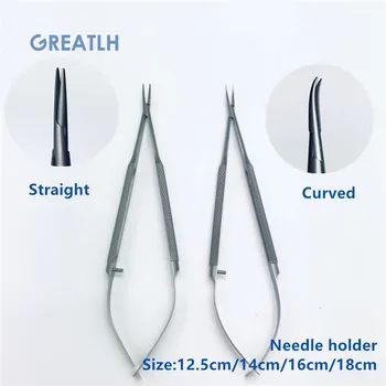 

1pcs Stainless steel Needle Holders ophthalmic microsurgical instruments surgical tools High Quality