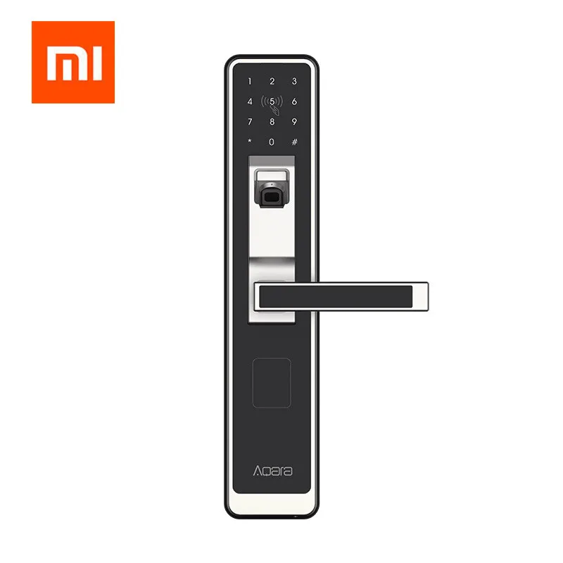  Xiaomi Aqara WiFi Fingerprint Smart Door Lock for Home Security-SILVER AND BLACK for xiaomi mi home