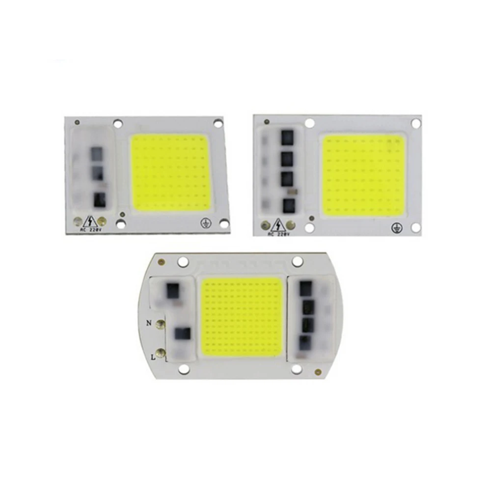 COB LED Chip Lamp 10W 20W 30W 50W Bulb Chips for Spotlight Floodlight Garden Square DC 220V integrated LED Lights