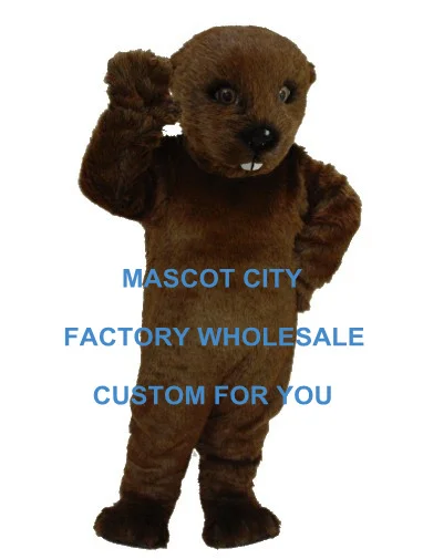 

Dark Brown Otter Mascot Costume Sea Animal Adult Size Mascotte Outfit Suit for Stage Performance Party Carnival Cosply SW699