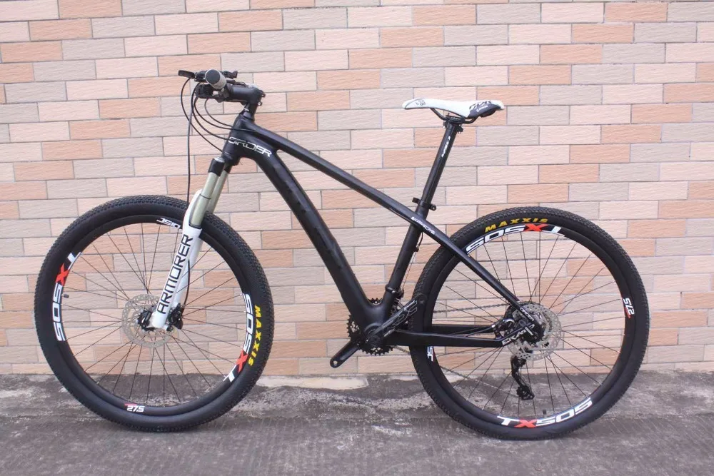 Sale carbon mtb bike 27.5er complete bike 10 speeds black slive color BSA /BB30 t800 carbon bike alloy fork rims 31.6 seatpost 6