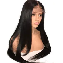 MRSHAIR 13*6 Lace Front Wig Brazilian Human Hair Straight Wigs Remy Lace Wigs For Black Women Natural Color