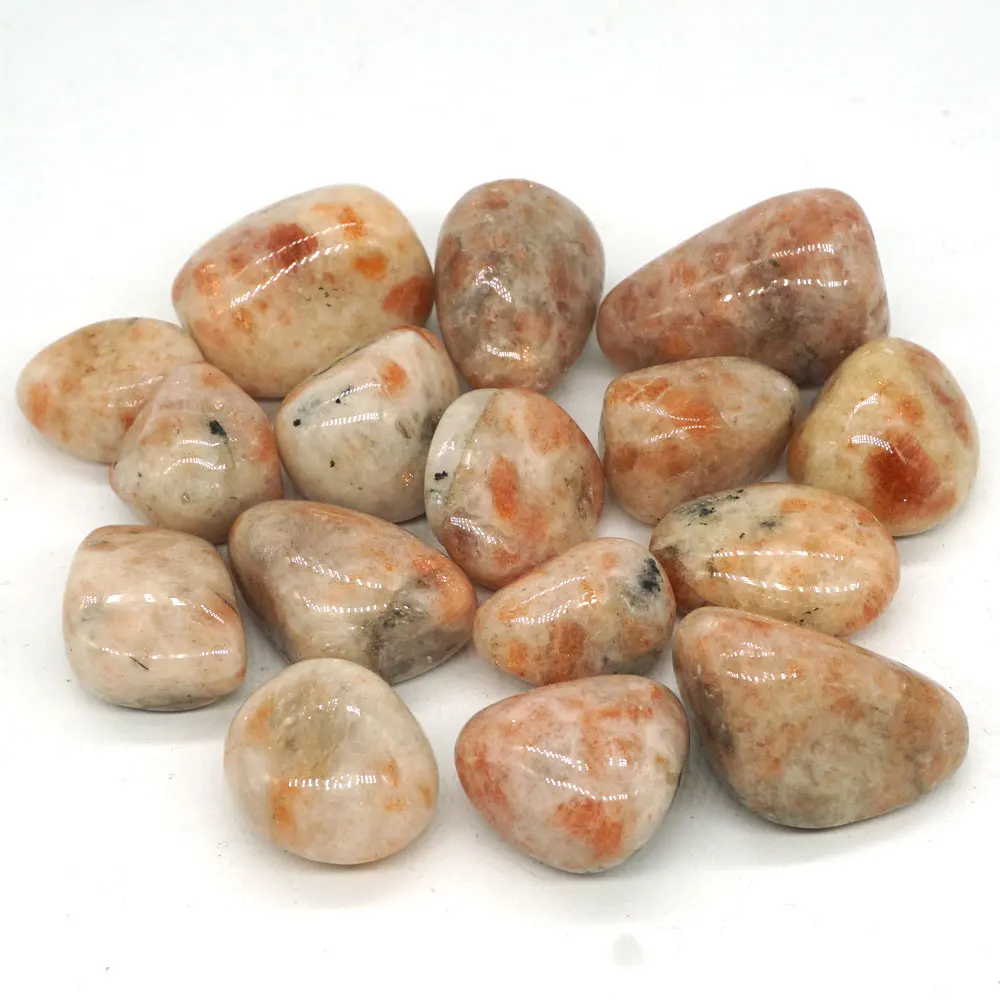 

Natural Sunstone Tumbled Stone Gemstone Rock Mineral Crystal Healing Chakra Meditation Feng Shui Decor Collection