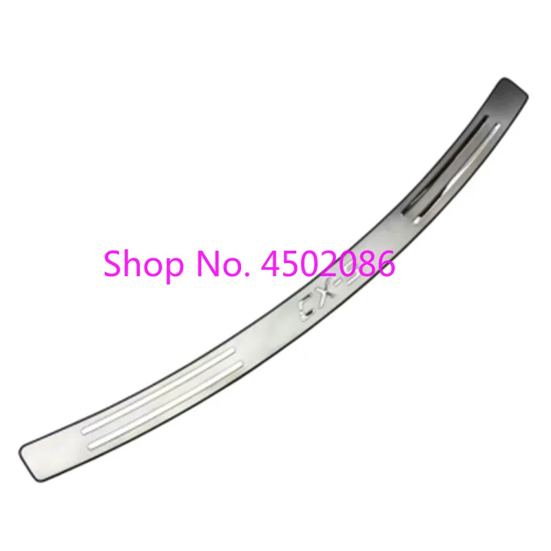 

REAR OUTER BUMPER PROTECTOR TRIM DOOR SILL SCUFF COVER PLATE ACCESSORIES Fit For Mazda CX-5 CX5 2013 2014 2015 2016 Car Styling