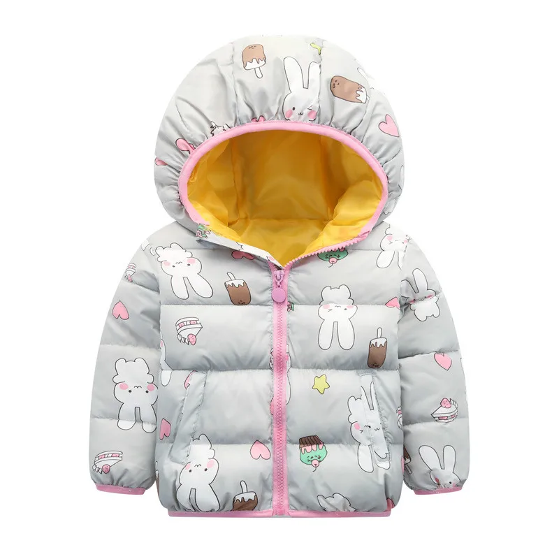 

2018 new children's down jacket warm and windproof design elastic cuffs parkas autumn and winter clothes for men and women alike