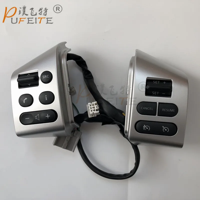 

PUFEITE for Nissan LIVINA & TIIDA & sylphy Car accessories buttons Car steering wheel control buttons switch function
