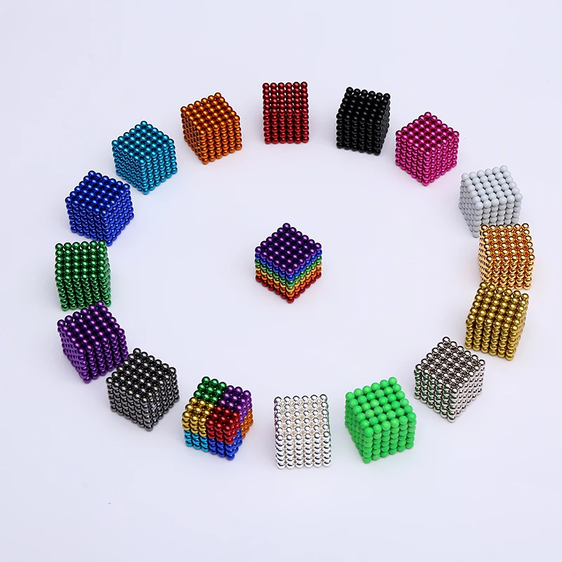 Новинка, 5 мм, нео куб, 216 шт, меташарики, магнитный магический куб, Bucky Magcube, блоки, Обучающие шарики с металлической коробкой
