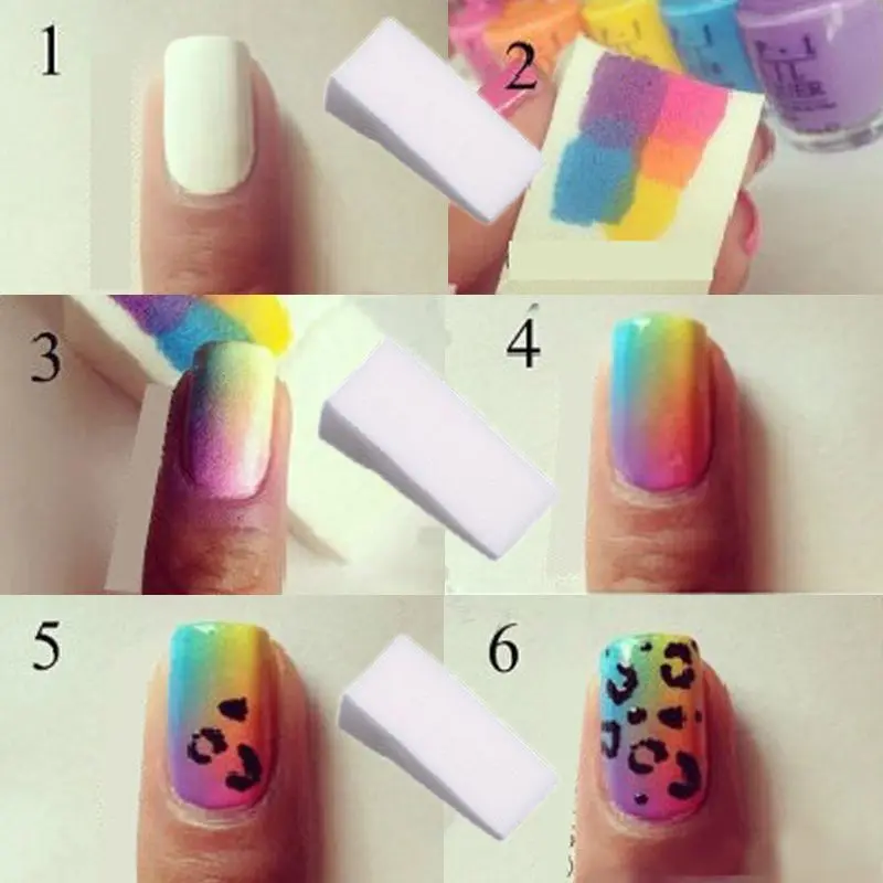 Nail Art Sponges Best Designs 2018 Belen 8pcs Grant Nails Soft Color Fade Sponges Manicure Diy