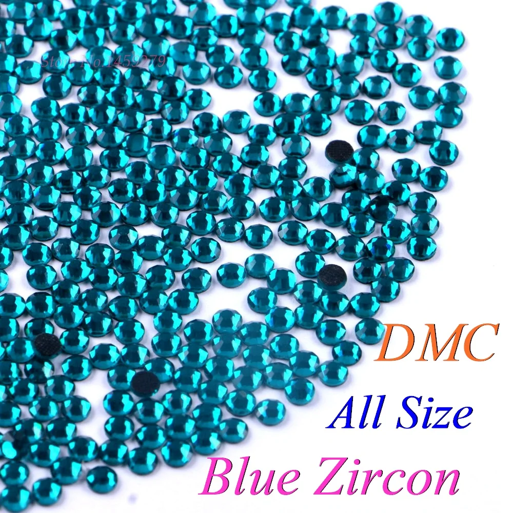 Strass Hotfix Blue Zircon DMC Rhinestones SS16 Quantity can be Selected Turquoise Blue AAA 250 