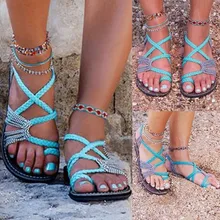 Женская летняя прогулочная обувь; Новинка; вьетнамки на плоской подошве; пляжные женские сандалии; спортивная обувь; De Verano Corrientes femme zapatillas; дешевые