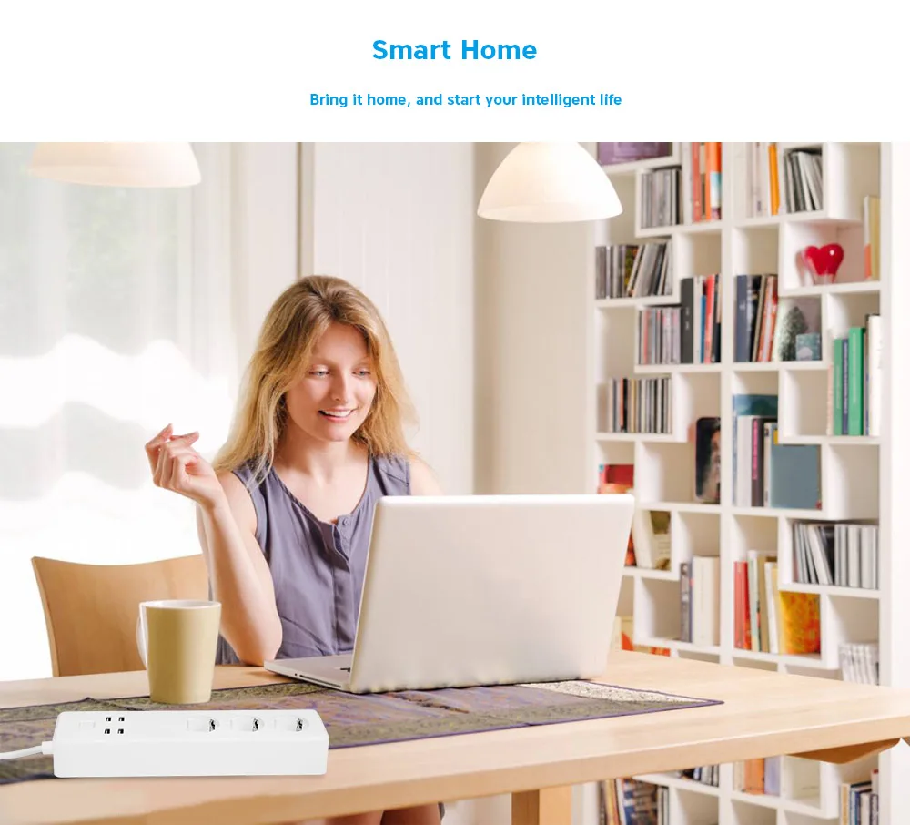Gblife MSS425E WiFi Smart Power Strip Work with Alexa / Google Home / IFTTT 