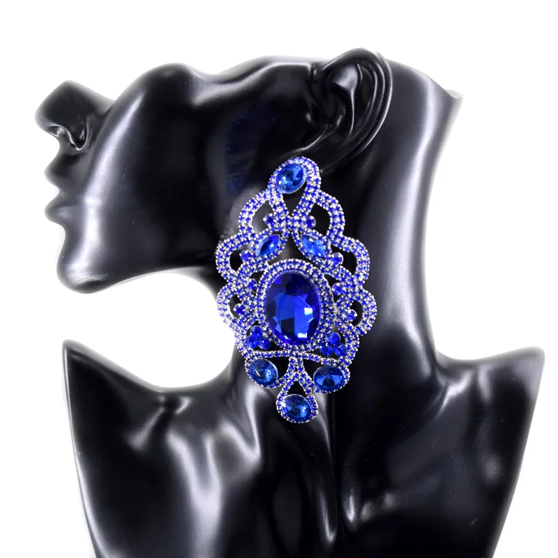 Bridal earrings sapphire (8)