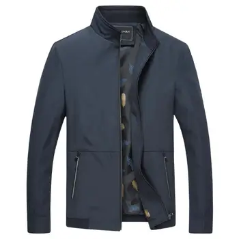 

Fashion 2019 New Men's Thin Spring Autumn Stand Collar Jacket