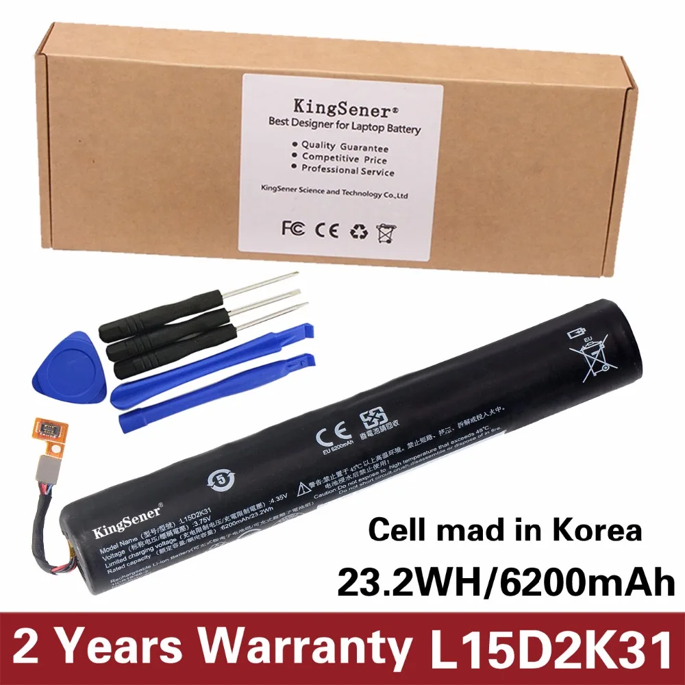 KingSener Korea Cell L15D2K31 Tablet Battery for LENOVO YOGA 3-850M Yt3-850F YT3-850 YT3-850M YT3-850L L15C2K31 3.75V 6200mAh цена KingSener Korea Cell L15D2K31 Tablet Battery for LENOVO YOGA 3-850M Yt3-850F YT3-850 YT3-850M YT3-850L L15C2K31 3.75V 6200mAh цены онлайн
