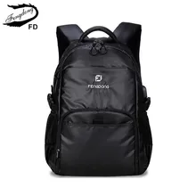 FengDong мужской рюкзак для мальчиков, школьные сумки, черный водонепроницаемый рюкзак для ноутбука, мужские дорожные сумки для мальчиков, Студенческая сумка, школьный рюкзак