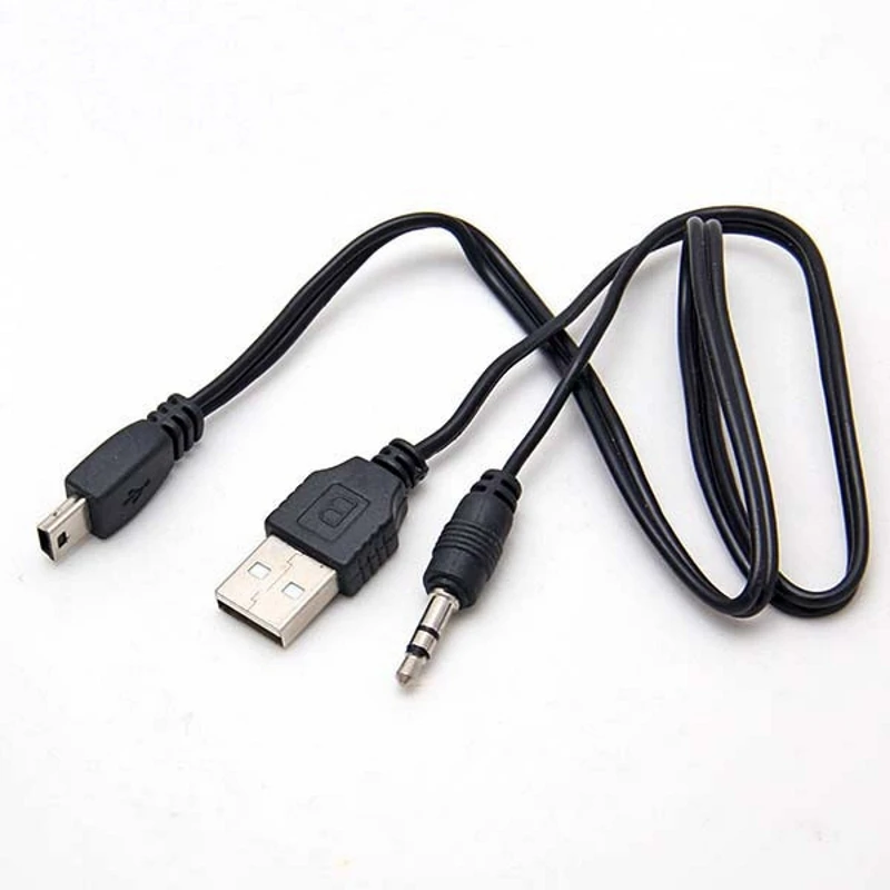Колонка Mp3 MP4 плеер 50 см USB мини штекер 3. 0 5pin стандарт + 2 мм AUX аудио разъем